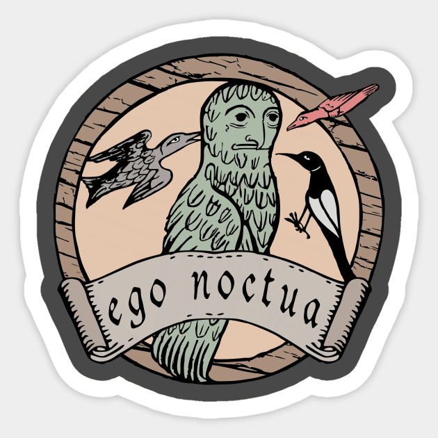 Ego Noctua Sticker by Toschter